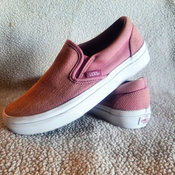 Vans Pink Slip-On Sneakers - Picture 1 of 9